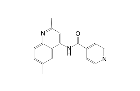 4-pyridinecarboxamide, N-(2,6-dimethyl-4-quinolinyl)-