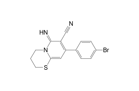 6-Azanylidene-8-(4-bromophenyl)-3,4-dihydro-2H-pyrido[2,1-b][1,3]thiazine-7-carbonitrile