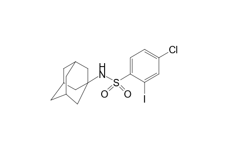Benzenesulfonamide, 4-chloro-2-iodo-N-(1-adamantyl)-