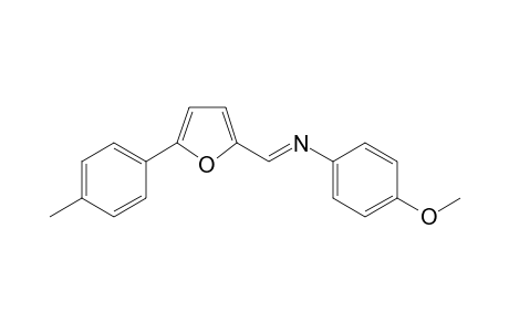 N-(4-Methoxyphenyl)-N-((E)-[5-(4-methylphenyl)-2-furyl]methylidene)amine