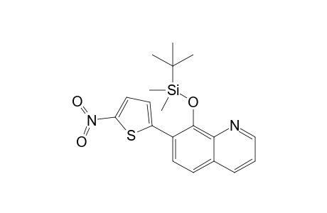 tert-Butyl-dimethyl-[7-(5-nitrothiophen-2-yl)quinolin-8-yl]oxy-silane