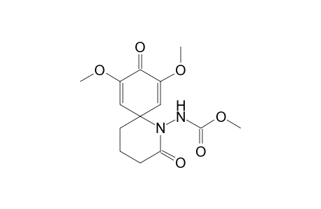 Methyl (8,10-dimethoxy-2,9-dioxo-1-azaspiro[5.5]undeca-7,10-dien-1-yl)carbamate
