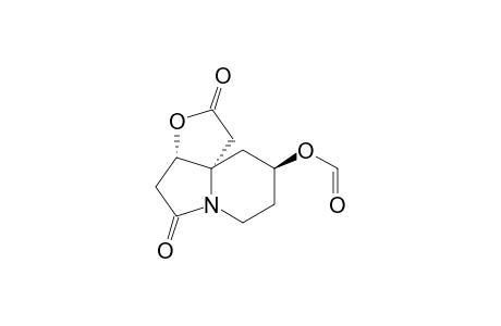 Formic acid (3aS,9S,10aS)-2,5-dioxo-octahydro-furo[3,2-i]indolizin-9-yl ester