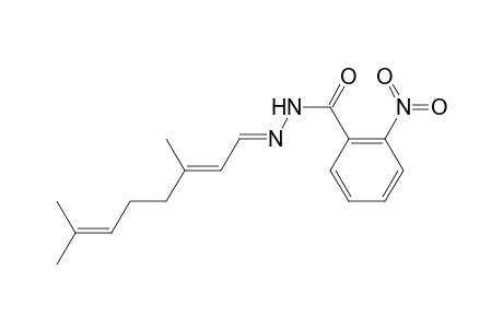 N'-[(E,2E)-3,7-Dimethyl-2,6-octadienylidene]-2-nitrobenzohydrazide