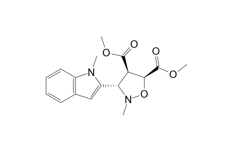 (3S,4R,5S)-2-methyl-3-(1-methyl-2-indolyl)isoxazolidine-4,5-dicarboxylic acid dimethyl ester