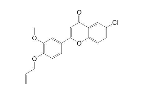 2-[4-(ALLYLOXY)-3-METHOXYPHENYL]-6-CHLORO-4H-CHROMEN-4-ONE