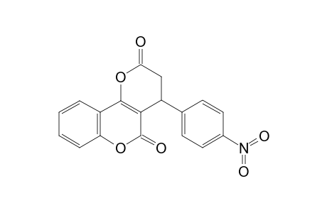 2H,5H-Pyrano[3,2-c][1]benzopyran-2,5-dione, 3,4-dihydro-4-(4-nitrophenyl)-