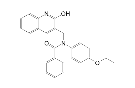 N-(4-ethoxyphenyl)-N-[(2-hydroxy-3-quinolinyl)methyl]benzamide