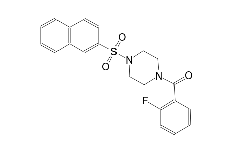 piperazine, 1-(2-fluorobenzoyl)-4-(2-naphthalenylsulfonyl)-