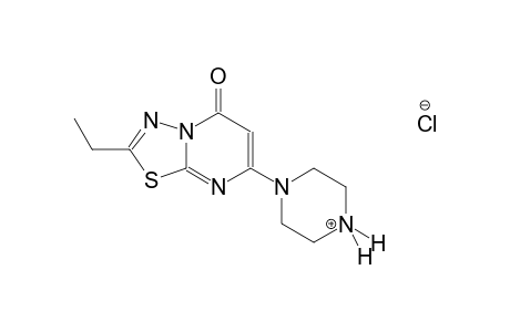 1-(2-ethyl-5-oxo-5H-[1,3,4]thiadiazolo[3,2-a]pyrimidin-7-yl)piperazin-4-ium chloride