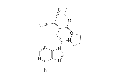 2-[[(6-AMINO-9H-PURIN-9-YL)-(PYRROLIDIN-1-YL)-METHYLIDEN]-AMINO)-3,3-DICYANOACRYLIC-ACID,ETHYLESTER