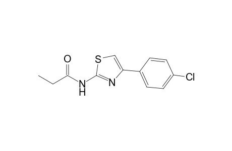Propanamide, N-[4-(4-chlorophenyl)-2-thiazolyl]-