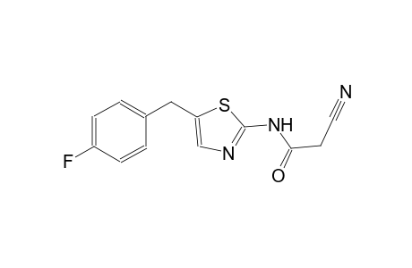 2-cyano-N-[5-(4-fluorobenzyl)-1,3-thiazol-2-yl]acetamide