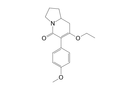 5-Oxo-6-(4-methoxyphenyl)-7-ethoxy-delta(6,7)-dehydroindolizidine