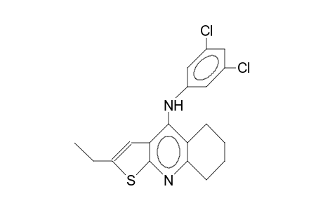 2-Ethyl-4-(3,5-dichloro-anilino)-5,6,7,8-tetrahydro-thieno(2,3-B)quinoline