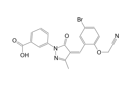 3-{(4Z)-4-[5-bromo-2-(cyanomethoxy)benzylidene]-3-methyl-5-oxo-4,5-dihydro-1H-pyrazol-1-yl}benzoic acid
