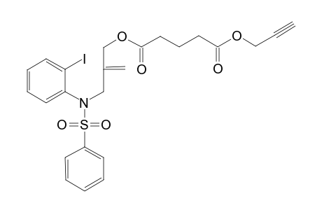 Pentane-1,5-dioic acid 1-propargylic ester 5-[3-(N-(2-iodophenyl)-N-phenylsulfonylamido)-2-methylenepropyl ester