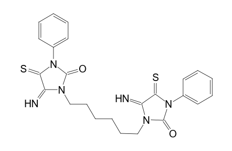 3,3'-(Hexane-1,6-diyl)bis(4-imino-1-phenyl-5-thioxoimidazolidin-2-one)