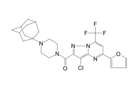 [4-(1-adamantyl)-1-piperazinyl]-[3-chloro-5-(2-furanyl)-7-(trifluoromethyl)-2-pyrazolo[1,5-a]pyrimidinyl]methanone