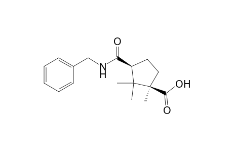 (1R,3S)-1,2,2-trimethyl-3-[(phenylmethyl)carbamoyl]cyclopentane-1-carboxylic acid
