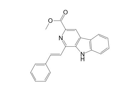 9H-Pyrido[3,4-b]indole-3-carboxylic acid, 1-(2-phenylethenyl)-, methyl ester