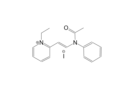 2-[(E)-2-(acetylanilino)ethenyl]-1-ethylpyridinium iodide