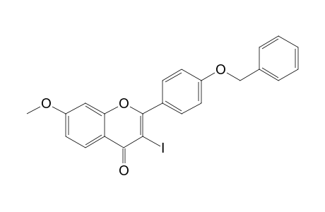 7-Methoxy-2-(4-benzyloxyphenyl)-3-iodo-4H-1-benzopyran-4-one
