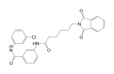 1H-isoindole-2-hexanamide, N-[3-[[(3-chlorophenyl)amino]carbonyl]phenyl]-2,3-dihydro-1,3-dioxo-
