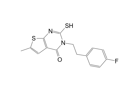 3-[2-(4-fluorophenyl)ethyl]-6-methyl-2-sulfanylthieno[2,3-d]pyrimidin-4(3H)-one