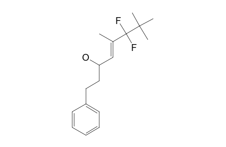 (E)-6,6-DIFLUORO-5,7,7-TRIMETHYL-1-PHENYLOCT-4-EN-3-OL