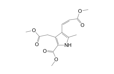 3-Methoxycarbonylmethyl-4-(2-methoxycarbonyl-vinyl)-5-methyl-1H-pyrrole-2-carboxylic acid, methyl ester