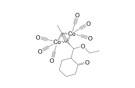 2,1'-ANTI-HEXACARBONYL-(MY-ETA(4)-[2-(1-ETHOXY-2-BUTYN-1-YL)-CYCLOHEXAN-1-ONE])-DICOBALT-(CO-CO)
