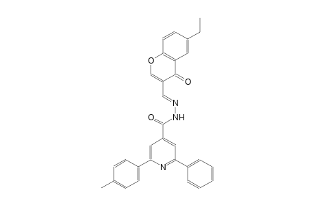 N'-[(E)-(6-ethyl-4-oxo-4H-chromen-3-yl)methylidene]-2-(4-methylphenyl)-6-phenylisonicotinohydrazide