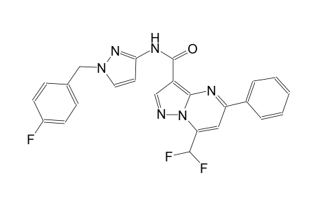 7-(difluoromethyl)-N-[1-(4-fluorobenzyl)-1H-pyrazol-3-yl]-5-phenylpyrazolo[1,5-a]pyrimidine-3-carboxamide