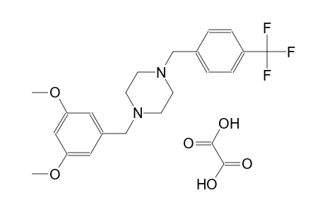 1-(3,5-dimethoxybenzyl)-4-[4-(trifluoromethyl)benzyl]piperazine oxalate