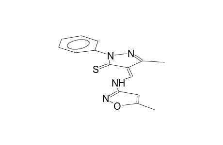 1-phenyl-3-methyl-4-(5-methyl-3-isoxazolylaminomethylene)-5-thioxo-2-pyrazoline