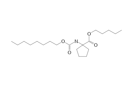 1-Aminocyclopentanecarboxylic acid, N-(octyloxycarbonyl)-, pentyl ester