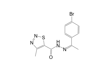 N'-[(Z)-1-(4-bromophenyl)ethylidene]-4-methyl-1,2,3-thiadiazole-5-carbohydrazide