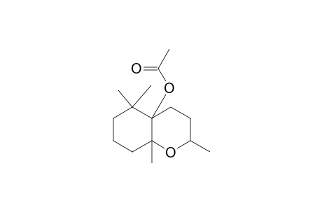 2H-1-Benzopyran-4a(5H)-ol, hexahydro-2,5,5,8a-tetramethyl-, acetate