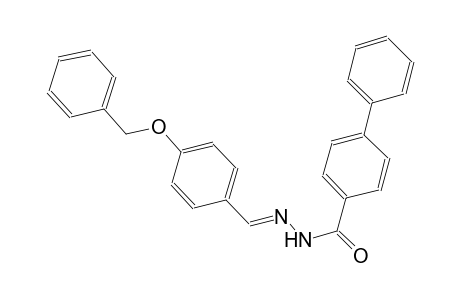 [1,1'-biphenyl]-4-carboxylic acid, 2-[(E)-[4-(phenylmethoxy)phenyl]methylidene]hydrazide
