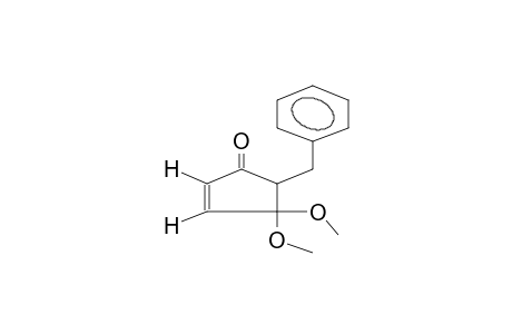4,4-DIMETHOXY-5-BENZYL-2-CYCLOPENTENONE