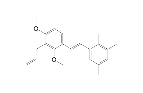 Benzene, 1,3-dimethoxy-2-(2-propenyl)-4-[2-(2,3,5-trimethylphenyl)ethenyl]-, (E)-
