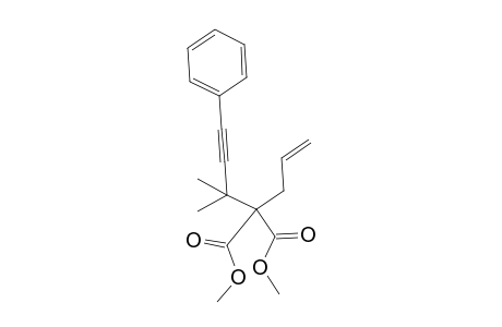 Dimethyl 2-allyl-2-(1,1-dimethyl-3-phenyl-prop-2-ynyl)propanedioate