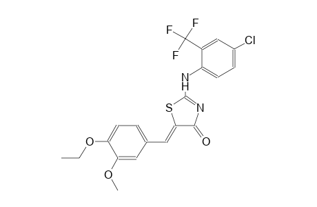 (5Z)-2-[4-chloro-2-(trifluoromethyl)anilino]-5-(4-ethoxy-3-methoxybenzylidene)-1,3-thiazol-4(5H)-one