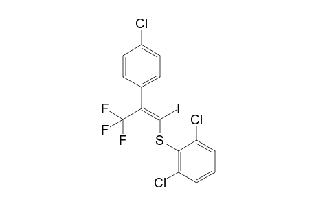 (E)-1,1,1-Trifluoro-2-(4-chlorophenyl)-3-[(2,6-dichlorophenyl)thio]-3-iodo-2-propene