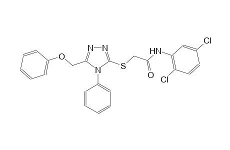 N-(2,5-dichlorophenyl)-2-{[5-(phenoxymethyl)-4-phenyl-4H-1,2,4-triazol-3-yl]sulfanyl}acetamide