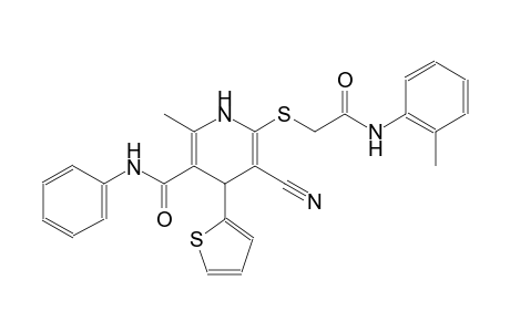 3-pyridinecarboxamide, 5-cyano-1,4-dihydro-2-methyl-6-[[2-[(2-methylphenyl)amino]-2-oxoethyl]thio]-N-phenyl-4-(2-thienyl)-
