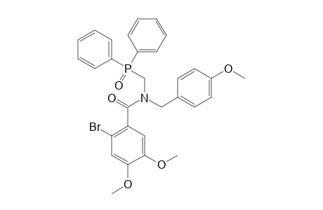 N-[(DIPHENYLPHOSPHINYL)-METHYL]-N-[(4-METHOXYPHENYL)-METHYL]-2-BROMO-4,5-DIMETHOXYBENZAMIDE