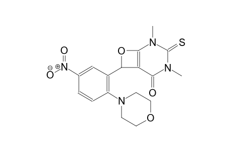 3,5-Dimethyl-8-(2-morpholin-4-yl-5-nitro-phenyl)-4-sulfanylidene-7-oxa-3,5-diazabicyclo[4.2.0]oct-1(6)-en-2-one