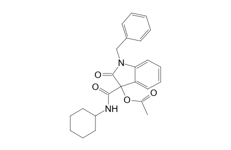 1-Benzyl-3-[(cyclohexylamino)carbonyl]-2-oxo-2,3-dihydro-1H-indol-3-yl acetate